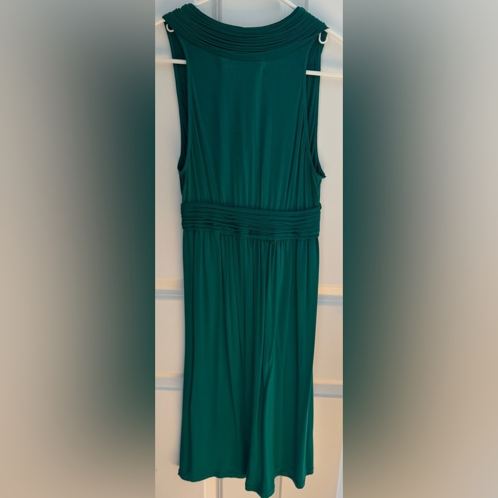 Max Studio Emerald Green Sleeveless Midi Dress | Size S - Picture 3 of 3